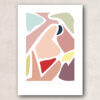 plakat print kunst abstrakt grafisk, former, rosa toner, farver pastel, lysegrøn, lyseblå, lyserød, Lilla, interiør, nordisk, dansk design,