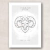 plakat, print, kunst, stjernetegn, vÆDDERENen, grafisk, vandfarve, akvarel, stiliseret, romantisk, fin, enkel, tekst, stregtegning, interiør, nordisk stil, dansk design
