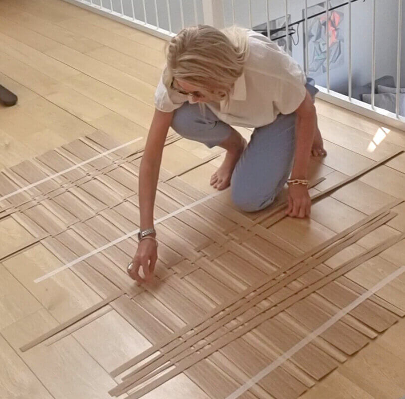 art by sanne Tøt fletter egetræ, håndlavet, kunst, træflet